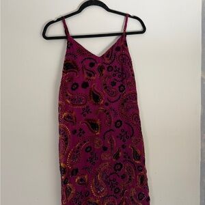 Japna Slip Mini Dress Purple and Black
